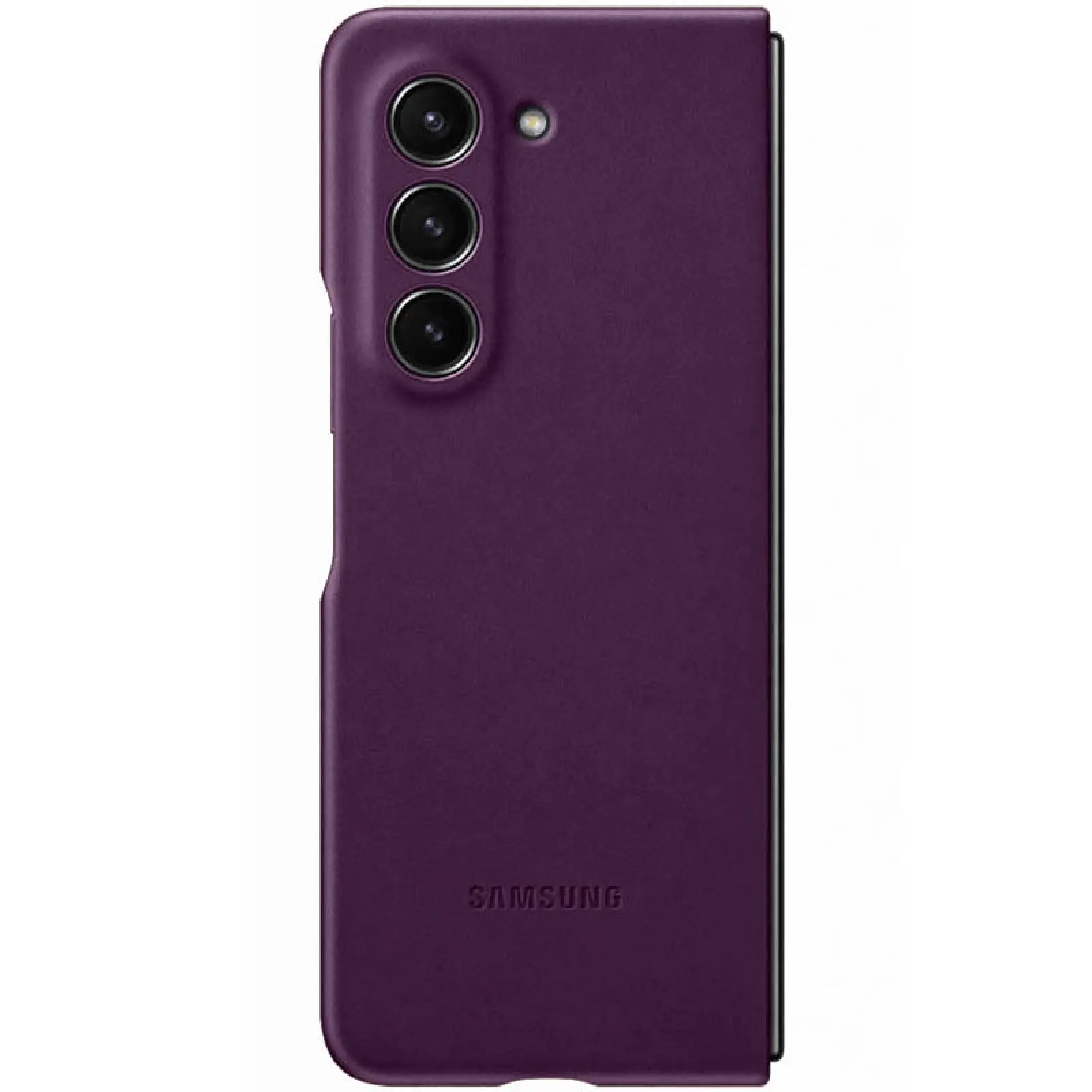 Кожаный чехол Leather Case (AAA) для Samsung Galaxy Z Fold5, Purple 4, Искусственная кожа, купить оптом с доставкой