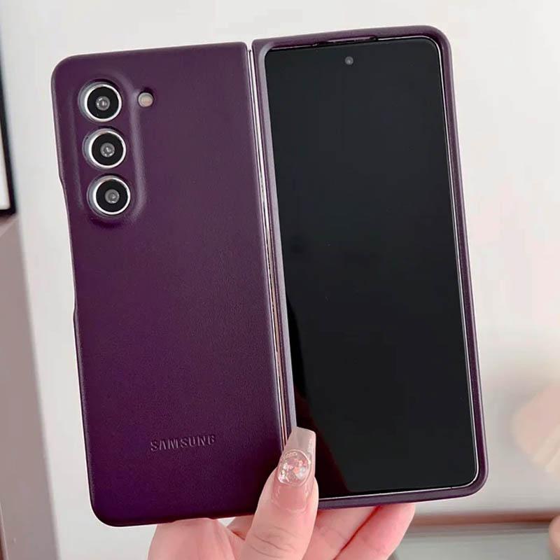 Кожаный чехол Leather Case (AAA) для Samsung Galaxy Z Fold5 на картинке №6