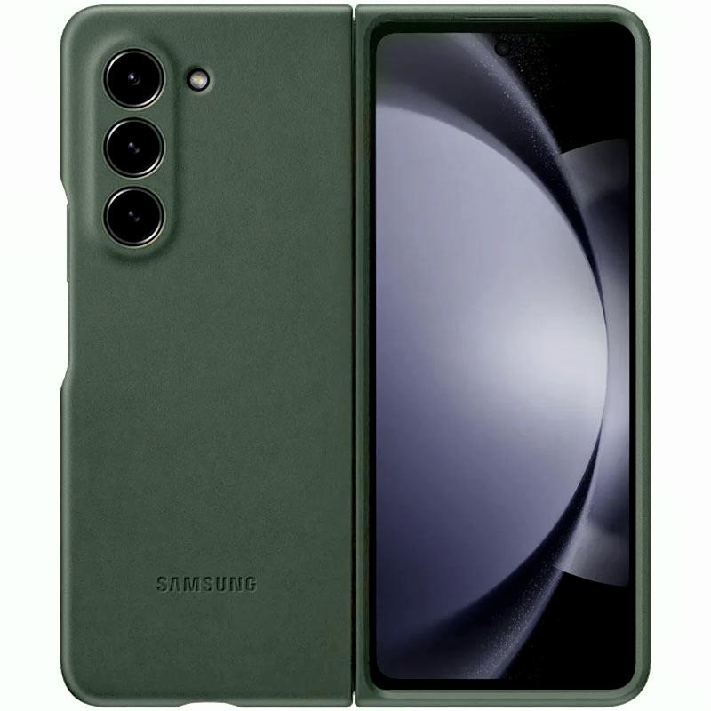 Кожаный чехол Leather Case (AAA) для Samsung Galaxy Z Fold5 на картинке №1