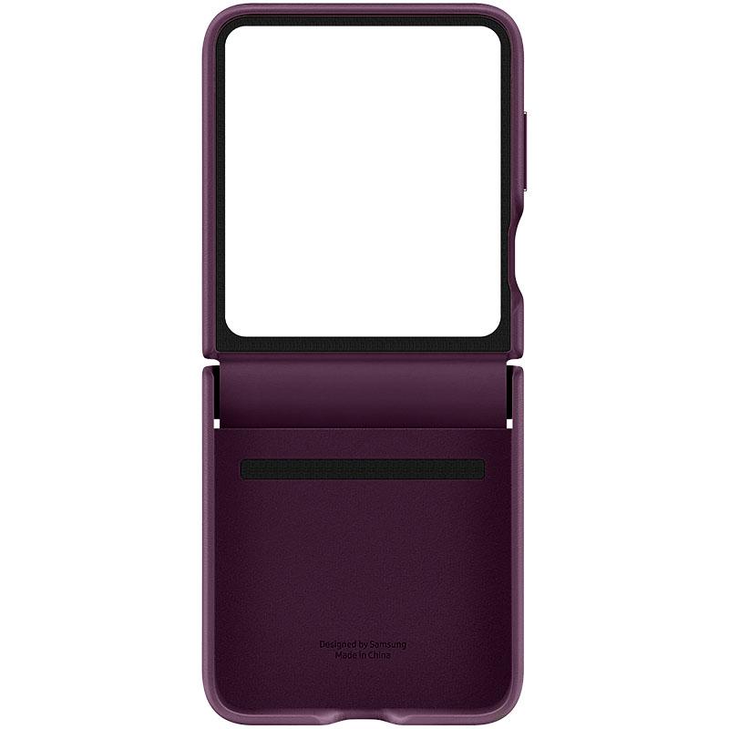 Шкіряний чохол Leather Case (AAA) для Samsung Galaxy Z Flip5 на малюнкі №5