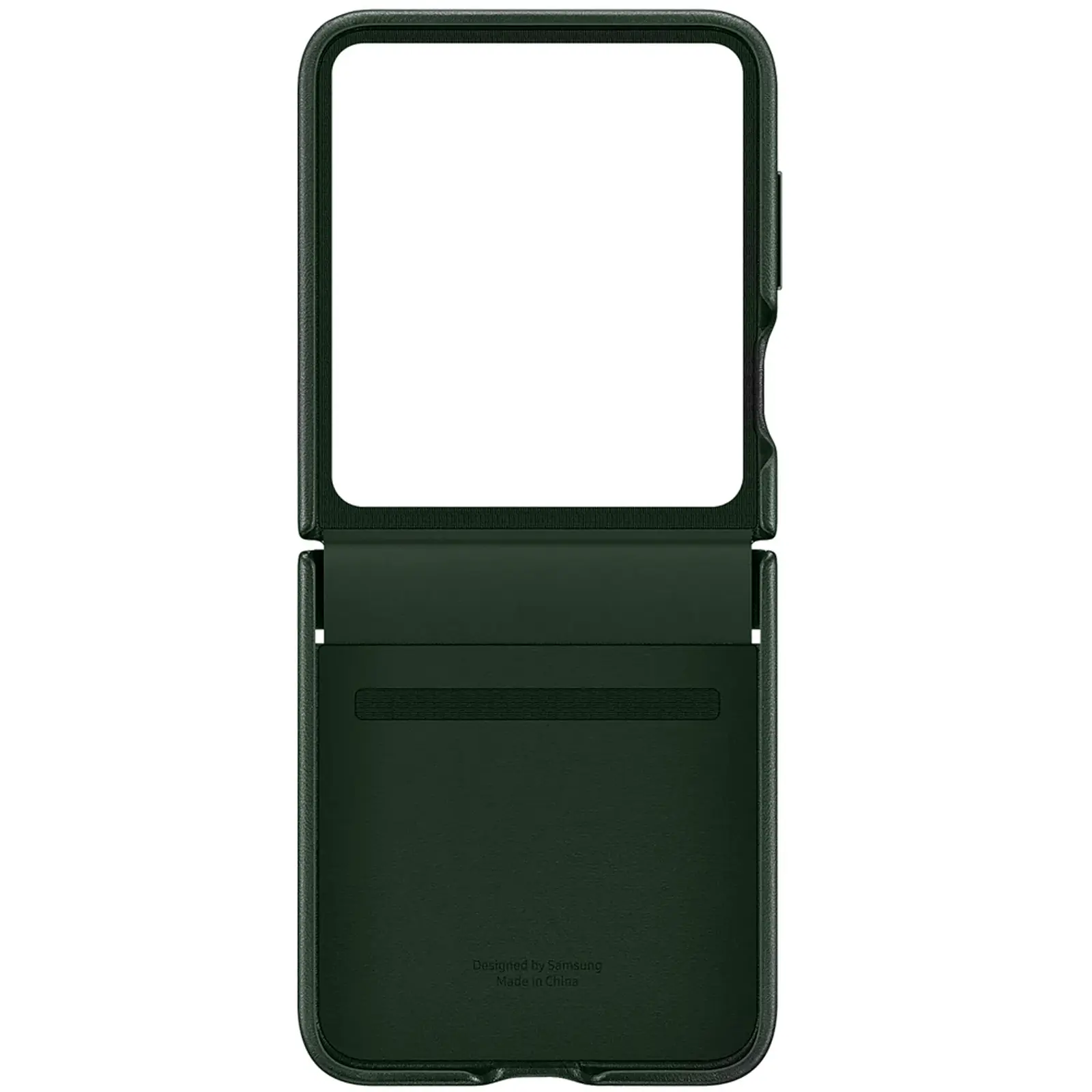 Кожаный чехол Leather Case (AAA) для Samsung Galaxy Z Flip5, Green 1, Искусственная кожа, купить оптом с доставкой