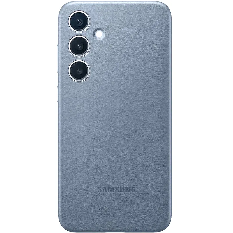 Шкіряний чохол Leather Case (AAA) для Samsung Galaxy S24+, Lavender gray, Штучна шкіра, купити оптом з доставкою