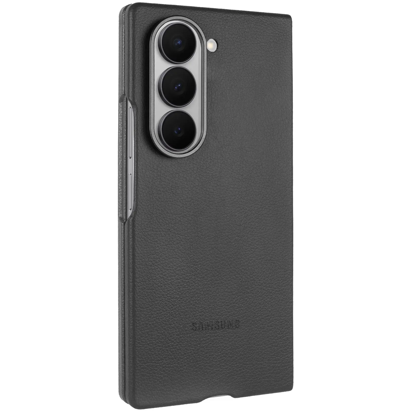 Шкіряний чохол Leather Case (AAA) для Samsung Galaxy Z Fold6, Black, Штучна шкіра, купити оптом з доставкою