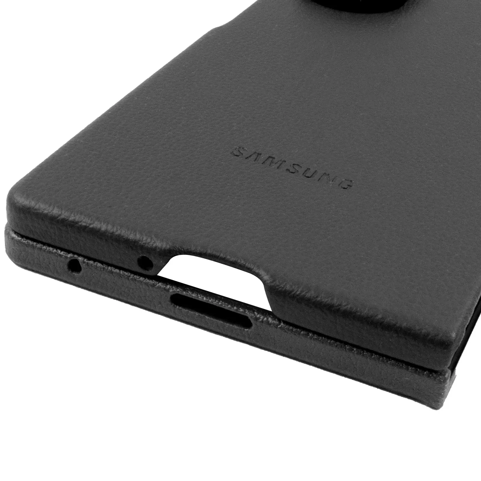 Шкіряний чохол Leather Case (AAA) для Samsung Galaxy Z Fold6, Black 5, Штучна шкіра, купити оптом з доставкою