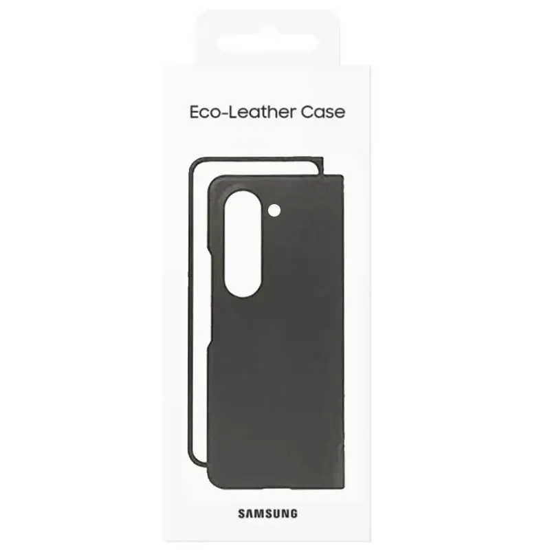 Шкіряний чохол Leather Case (AAA) для Samsung Galaxy Z Fold6, Black 6, Штучна шкіра, купити оптом з доставкою
