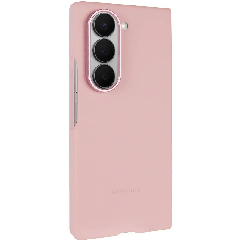 Шкіряний чохол Leather Case (AAA) для Samsung Galaxy Z Fold6, Pink, Штучна шкіра, купити оптом з доставкою