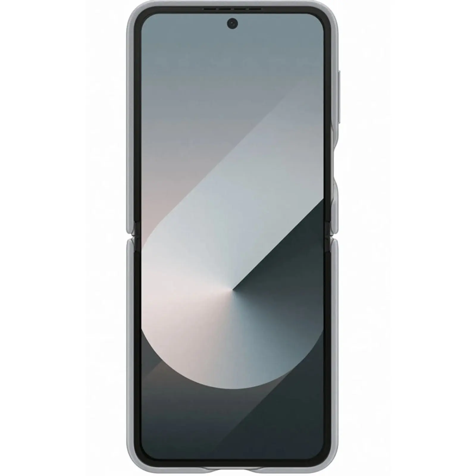 Шкіряний чохол Leather Case (AAA) для Samsung Galaxy Z Flip6, Gray 1, Штучна шкіра, купити оптом з доставкою