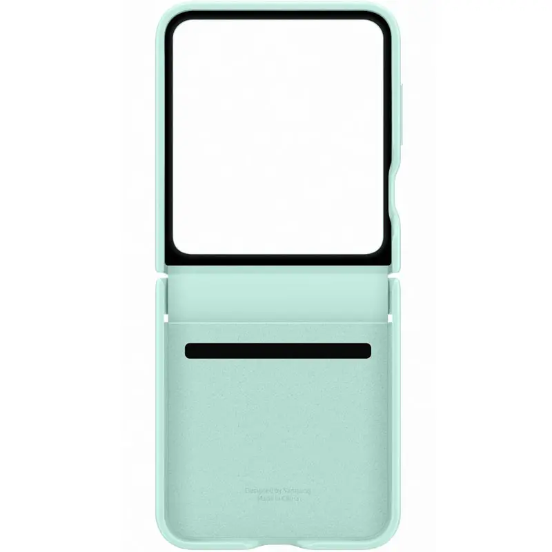 Шкіряний чохол Leather Case (AAA) для Samsung Galaxy Z Flip6, Turquoise 5, Штучна шкіра, купити оптом з доставкою