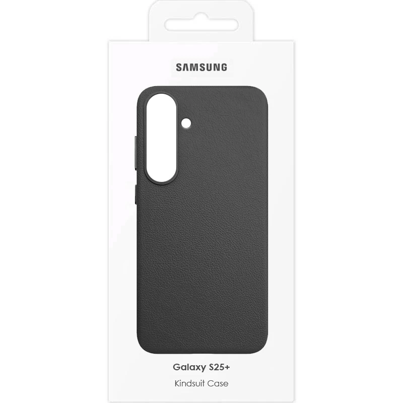 Шкіряний чохол Leather Case (AAA) для Samsung Galaxy S25+, Black 3, Штучна шкіра, купити оптом з доставкою
