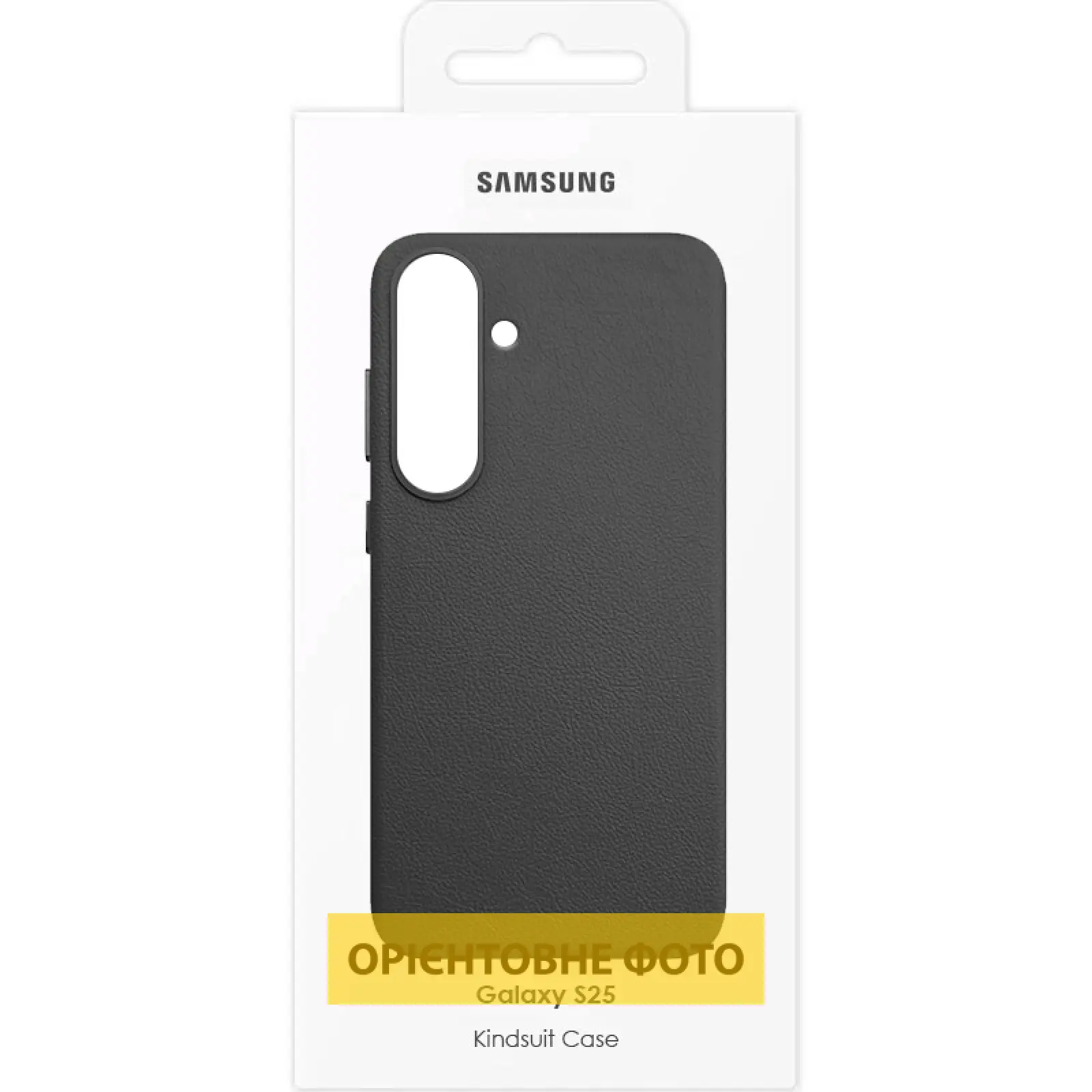 Шкіряний чохол Leather Case (AAA) для Samsung Galaxy S25 Edge, Black 3, Штучна шкіра, купити оптом з доставкою