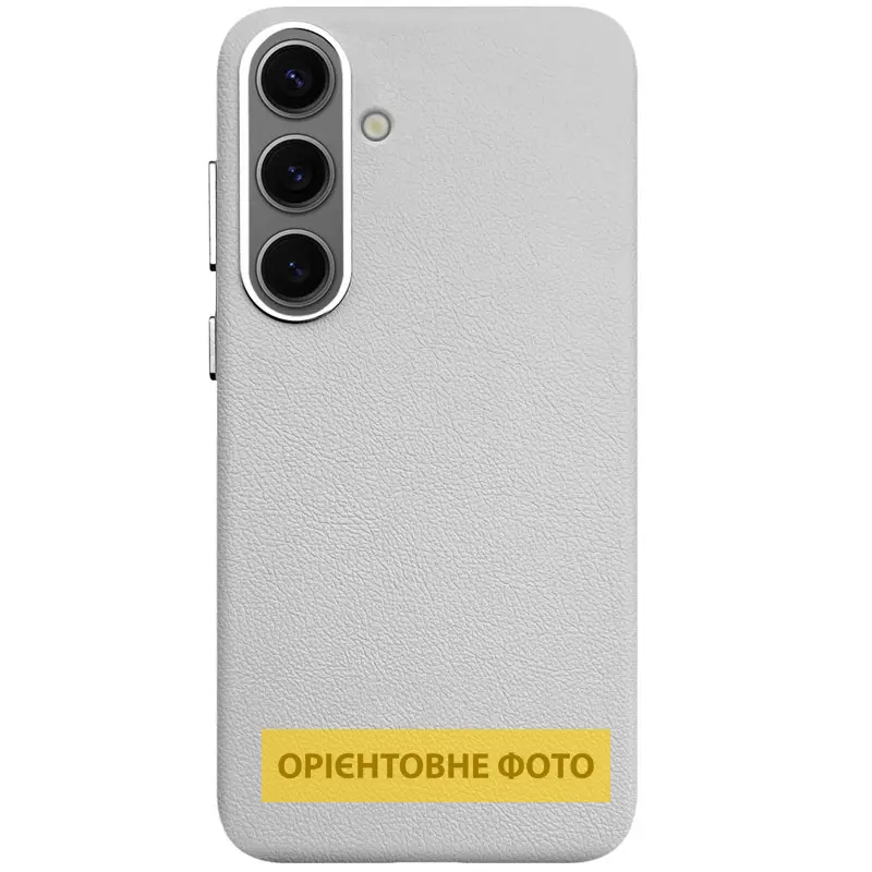 Шкіряний чохол Leather Case (AAA) для Samsung Galaxy S25 Edge, Stone, Штучна шкіра, купити оптом з доставкою