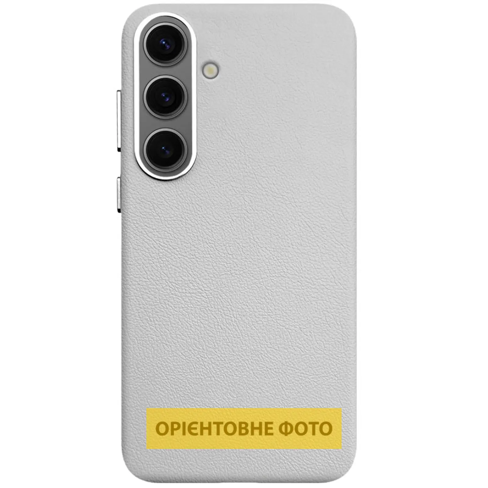 Шкіряний чохол Leather Case (AAA) для Samsung Galaxy S25 Edge, Stone, Штучна шкіра, купити оптом з доставкою