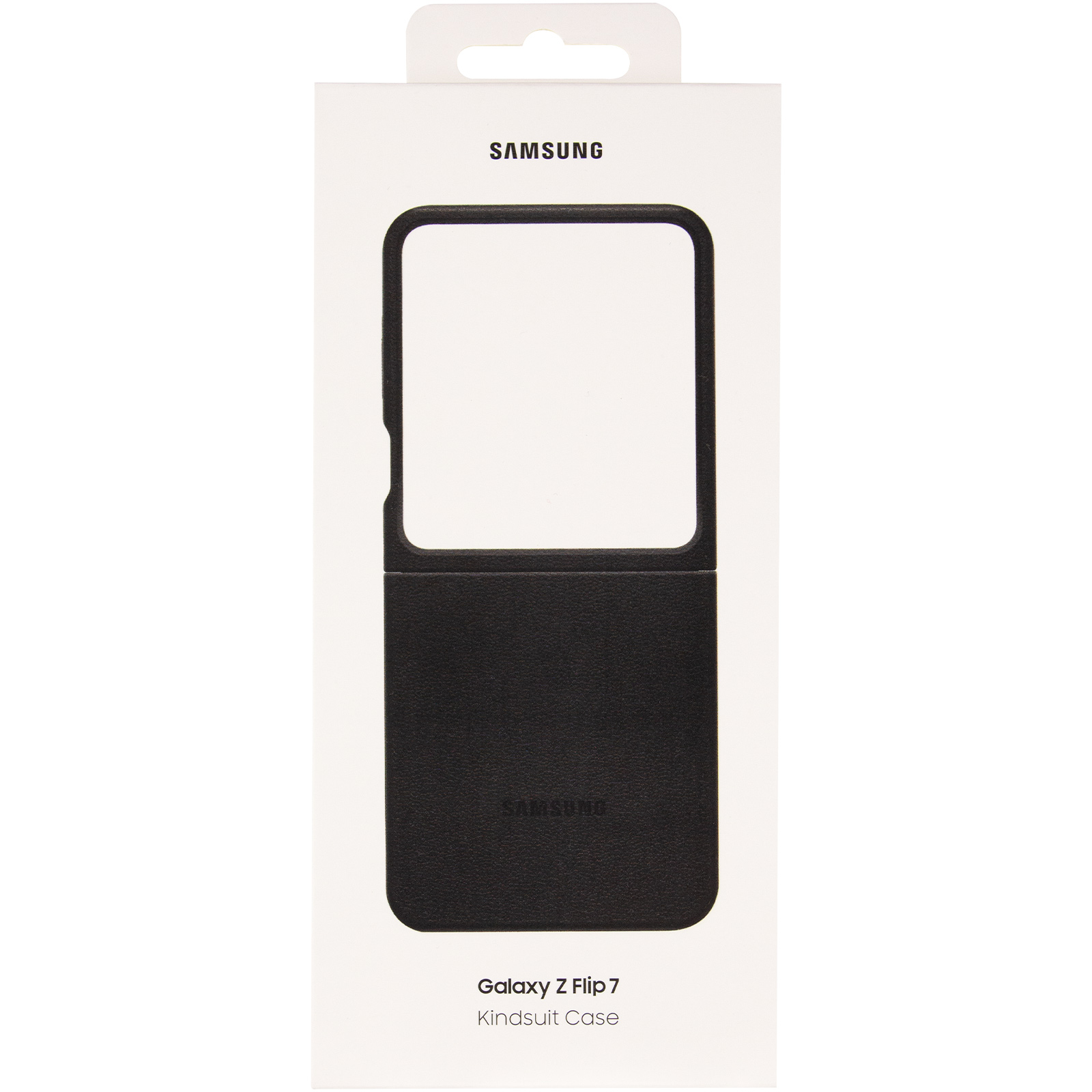 Шкіряний чохол Leather Case (AAA) для Samsung Galaxy Z Flip7, Black 4, Штучна шкіра, купити оптом з доставкою