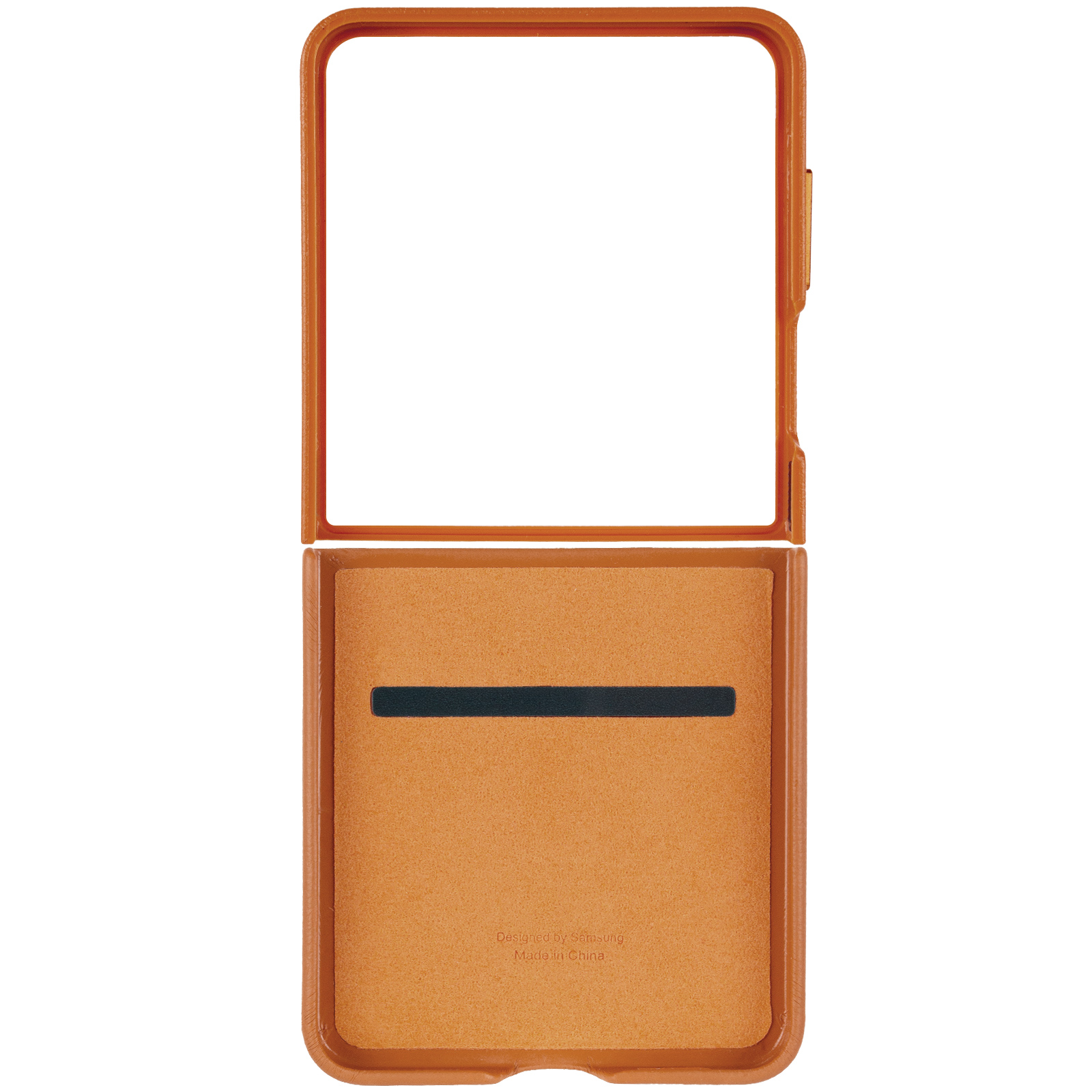 Уцінка Шкіряний чохол Leather Case (AAA) для Samsung Galaxy Z Flip7, Відкрита упаковка / Brown 2, Штучна шкіра, купити оптом з доставкою