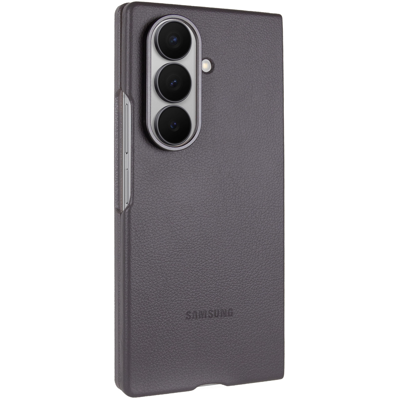 Уцінка Шкіряний чохол Leather Case (AAA) для Samsung Galaxy Z Fold7, Відкрита упаковка / Gray, Штучна шкіра, купити оптом з доставкою