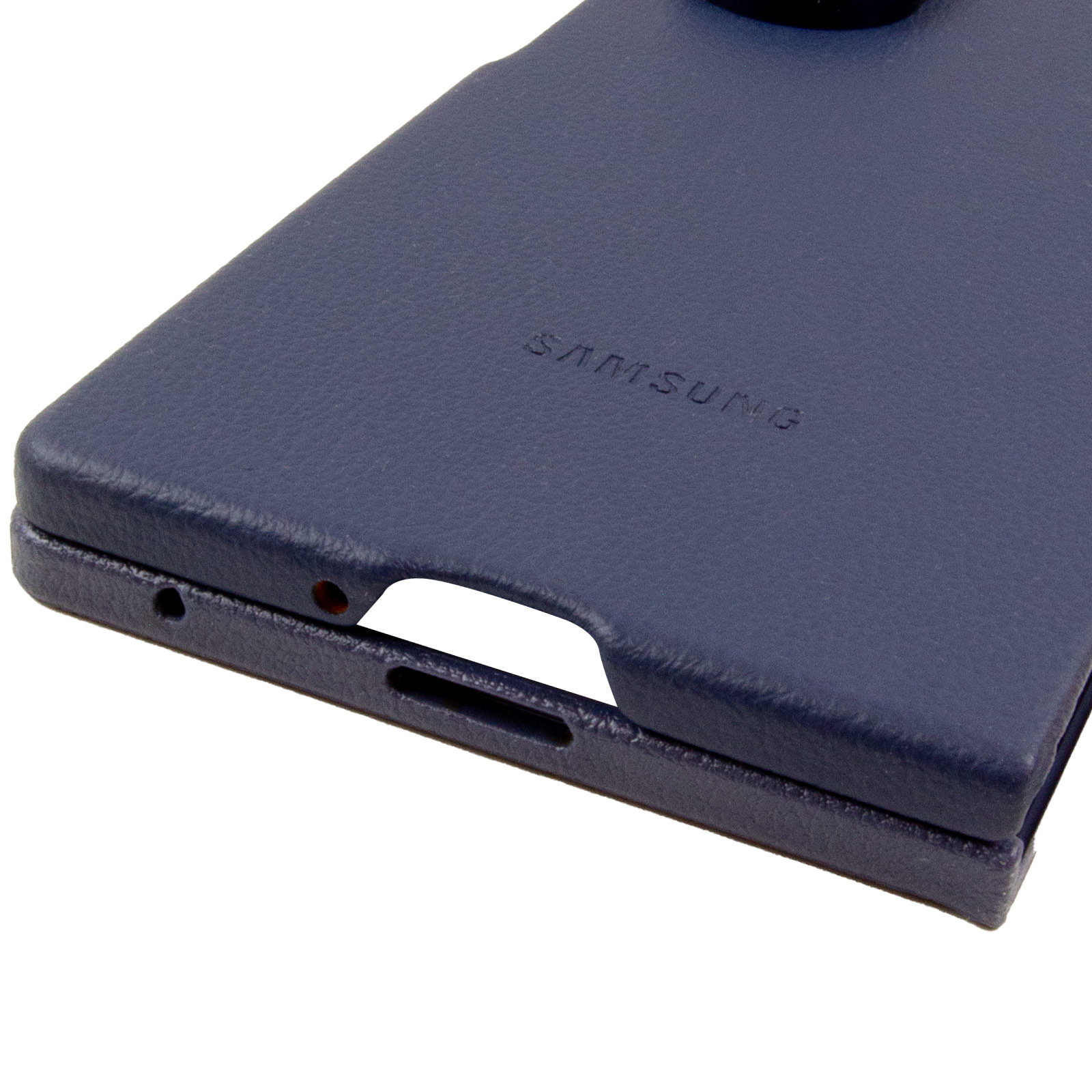 Уцінка Шкіряний чохол Leather Case (AAA) для Samsung Galaxy Z Fold7, Відкрита упаковка / Navy 4, Штучна шкіра, купити оптом з доставкою