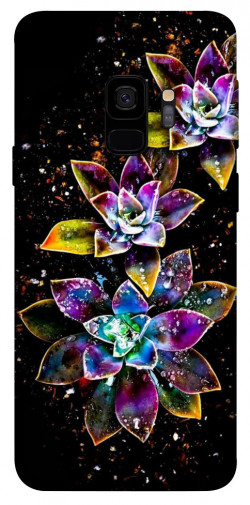 Чехол itsPrint Flowers on black для Samsung Galaxy S9