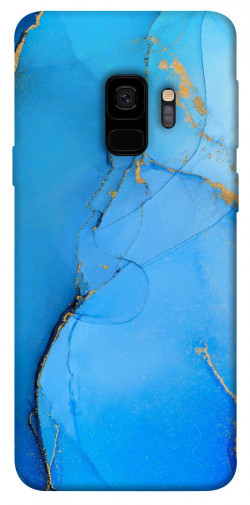 Чехол itsPrint Синий с золотом для Samsung Galaxy S9