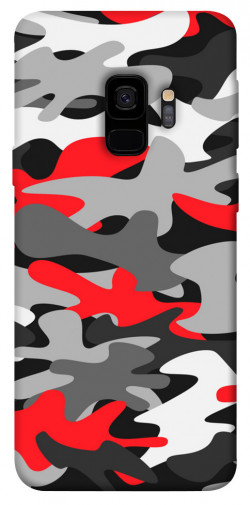 Чехол itsPrint Красно-серый камуфляж для Samsung Galaxy S9