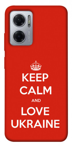 Чохол itsPrint Keep calm and love Ukraine для Xiaomi Redmi Note 11E