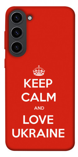 Чохол itsPrint Keep calm and love Ukraine для Samsung Galaxy S23