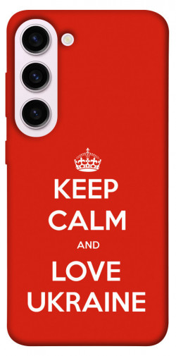 Чехол itsPrint Keep calm and love Ukraine для Samsung Galaxy S23+
