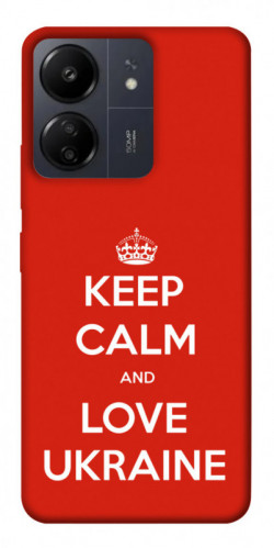 Чохол itsPrint Keep calm and love Ukraine для Xiaomi Redmi 13C