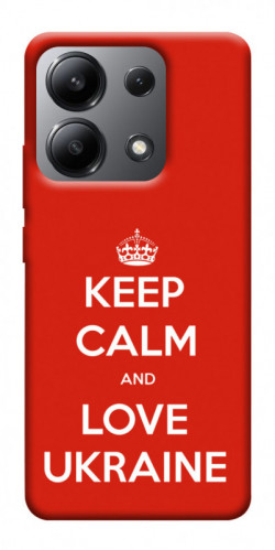 Чохол itsPrint Keep calm and love Ukraine для Xiaomi Redmi Note 13 4G