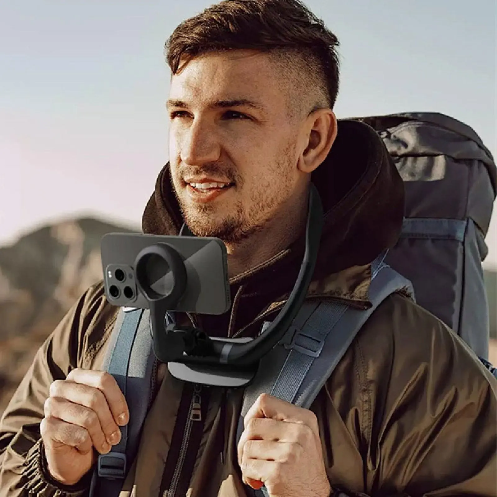 Тримач для телефону WIWU Wi-CH320 на шию магнітний, Black 4, купити оптом з доставкою