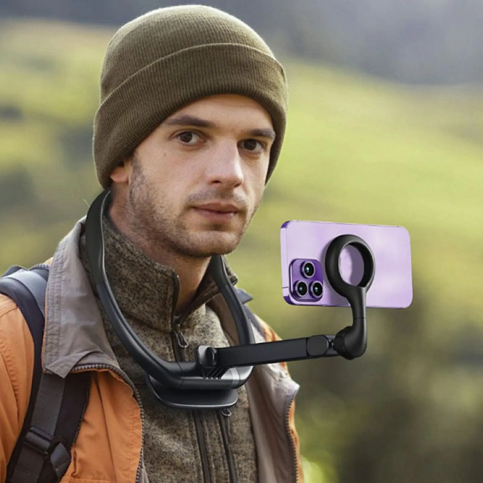 Тримач для телефону WIWU Wi-CH320 на шию магнітний, Black 5, купити оптом з доставкою