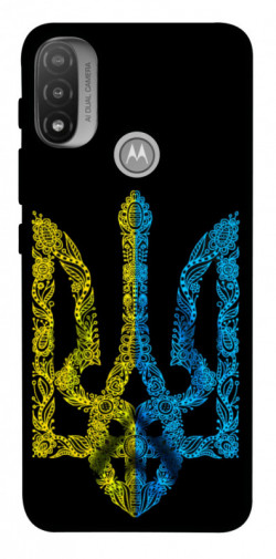 Чехол itsPrint Жовтоблакитний герб для Motorola Moto E20
