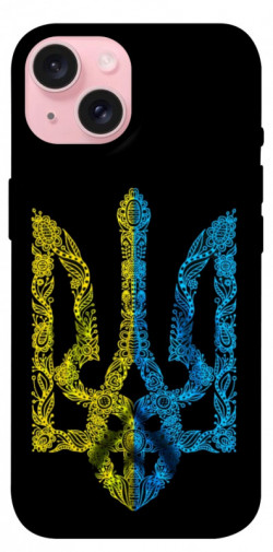 Чехол itsPrint Жовтоблакитний герб для Apple iPhone 15 (6.1")