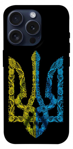 Чехол itsPrint Жовтоблакитний герб для Apple iPhone 15 Pro (6.1")