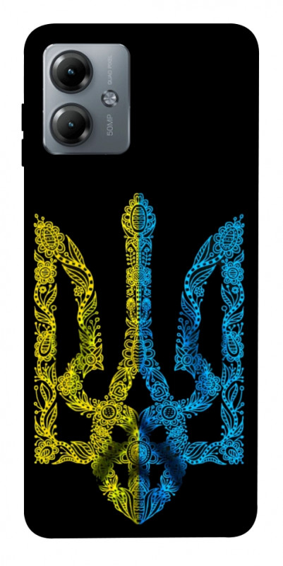 Чехол itsPrint Жовтоблакитний герб для Motorola Moto G14, love ukraine, купить оптом с доставкой