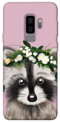 Чохол itsPrint Raccoon in flowers для Samsung Galaxy S9+