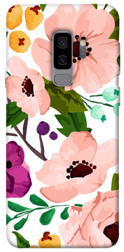 Чехол itsPrint Акварельные цветы для Samsung Galaxy S9+