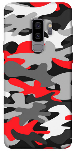 Чохол itsPrint Червоно-сірий камуфляж для Samsung Galaxy S9+