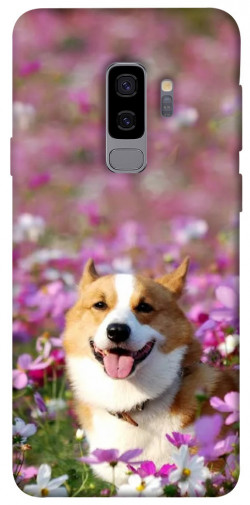 Чохол itsPrint Коргі в квітах для Samsung Galaxy S9+