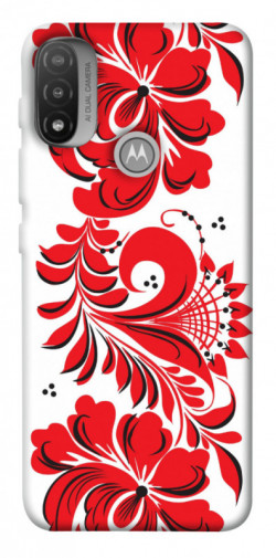 Чехол itsPrint Червона вишиванка для Motorola Moto E20