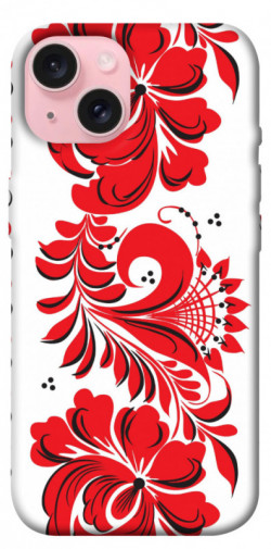 Чехол itsPrint Червона вишиванка для Apple iPhone 15 (6.1")