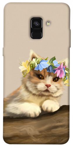 Чехол itsPrint Cat in flowers для Samsung A530 Galaxy A8 (2018)