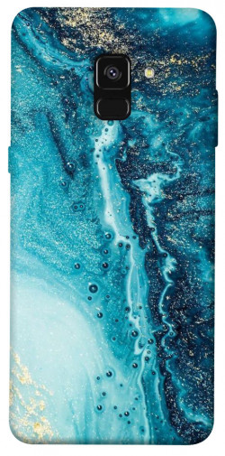 Чехол itsPrint Голубая краска для Samsung A530 Galaxy A8 (2018)