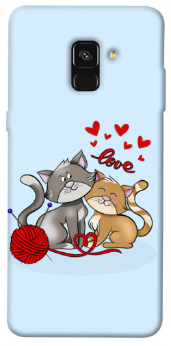 Чохол itsPrint Два коти Love для Samsung A530 Galaxy A8 (2018)