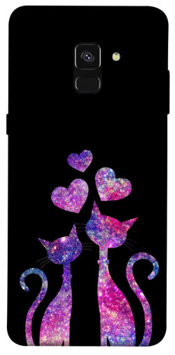 Чохол itsPrint Космічні коти для Samsung A530 Galaxy A8 (2018)