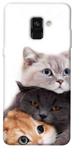 Чехол itsPrint Три кота для Samsung A530 Galaxy A8 (2018)
