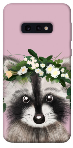 Чохол itsPrint Raccoon in flowers для Samsung Galaxy S10e