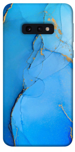 Чехол itsPrint Синий с золотом для Samsung Galaxy S10e