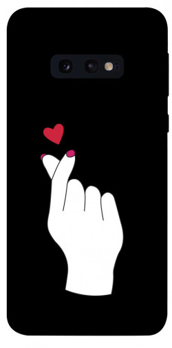 Чехол itsPrint Сердце в руке для Samsung Galaxy S10e