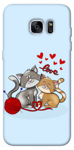 Чехол itsPrint Два кота Love для Samsung G935F Galaxy S7 Edge