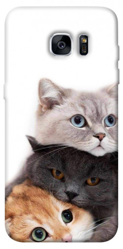 Чехол itsPrint Три кота для Samsung G935F Galaxy S7 Edge